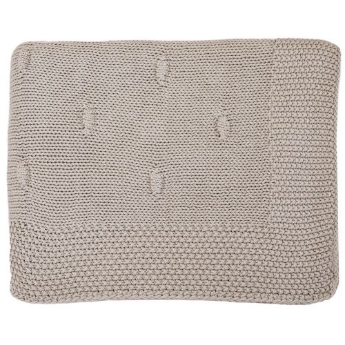 Couverture tricotée en coton biologique
