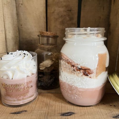 Bougie Jar gourmande Tarte aux fraises