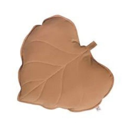 Coussin feuille camel