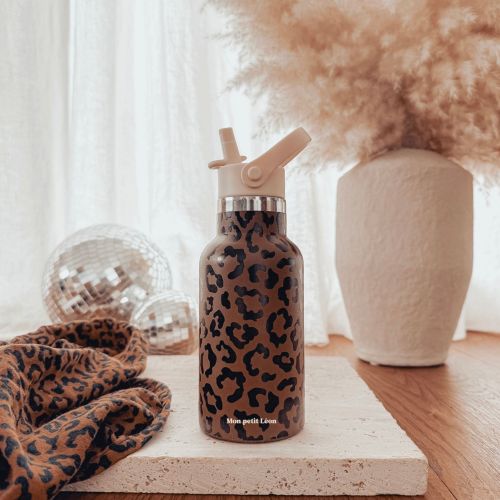 Gourde isotherme enfant - Léopard marron