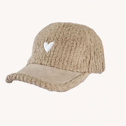 Casquette enfant love Beige 