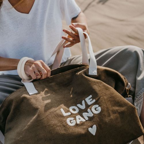 Sac XL velours – Love gang