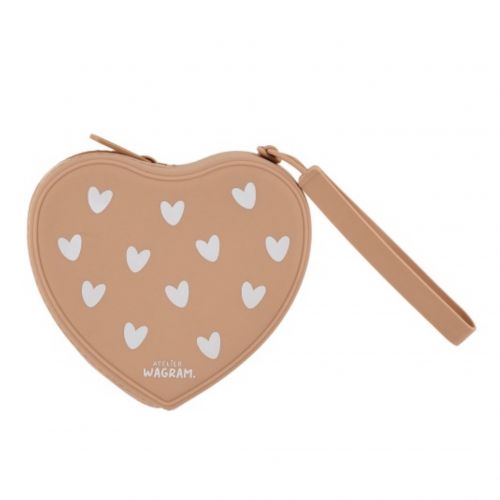 Pochette cœur enfant « nougat »