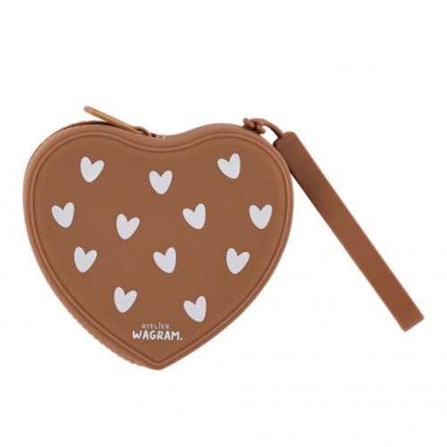 Pochette cœur enfant« Caramel »