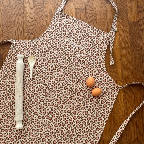 Tablier de cuisine adulte léopard