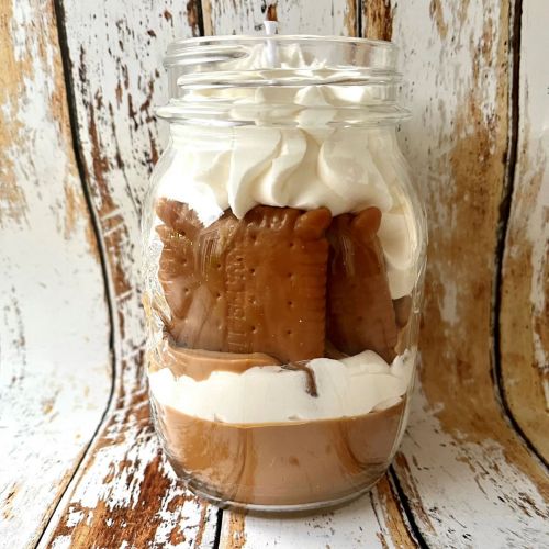 Bougie mason jar 360 g Petit beurre