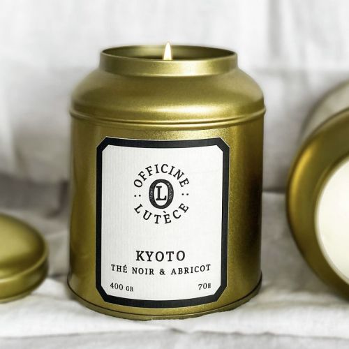 Bougie Parfumée Thé Noir & Abricot -Édition Or